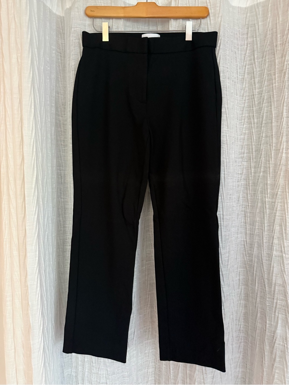 Nordstrom Black Straight-Leg Dress Trousers
